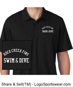 Rock Creek FINS Cool and Dry Mesh Pique Polo (MENS) Design Zoom